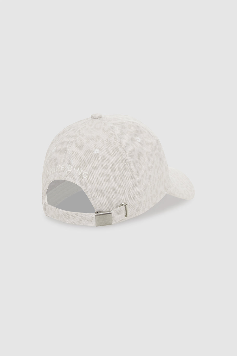 Anine Bing | Jeremy Baseball Cap AB - Washed White Leopard