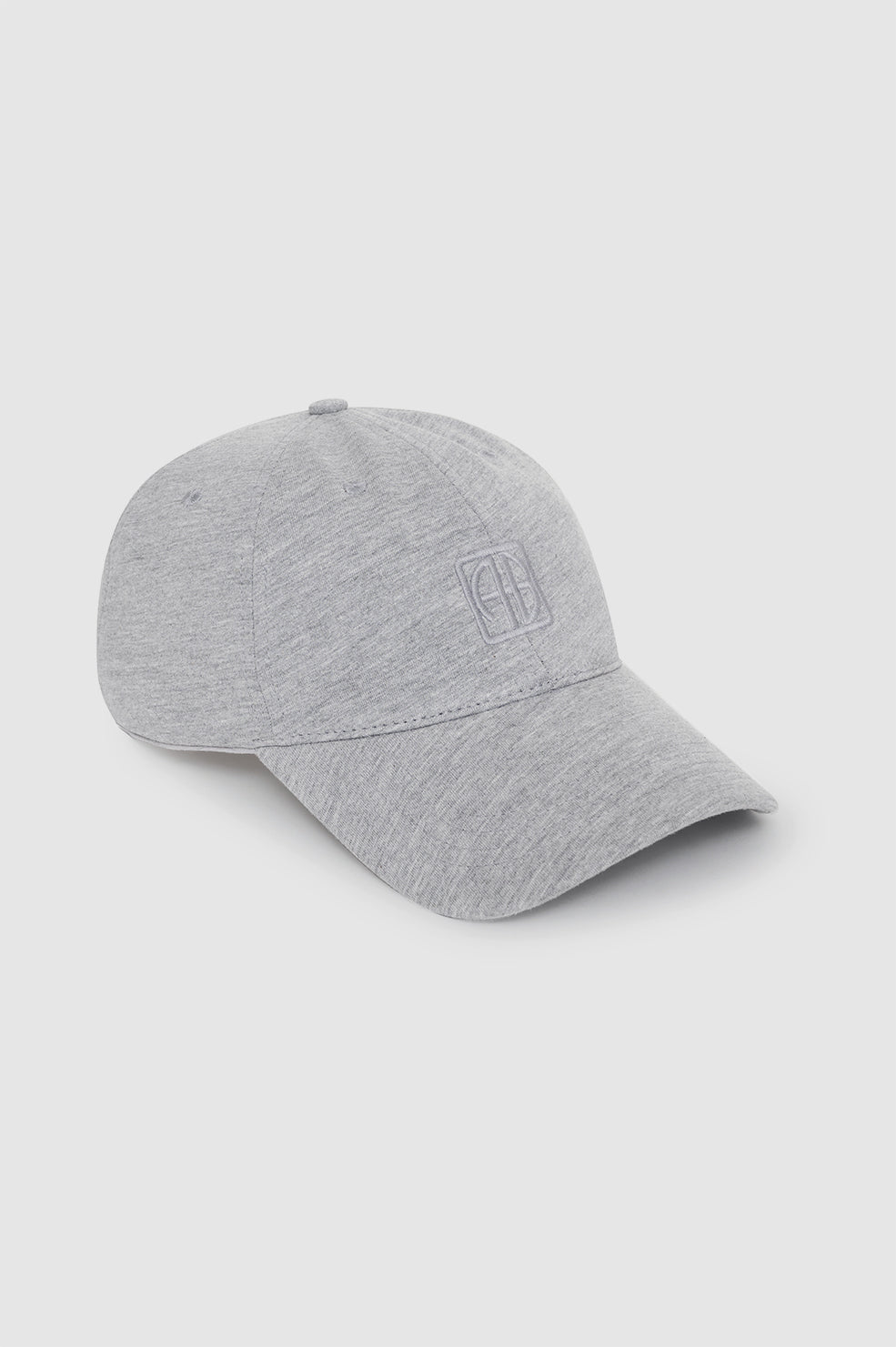 Anine Bing | Jeremy Baseball Cap Framed Monogram - Heather Grey