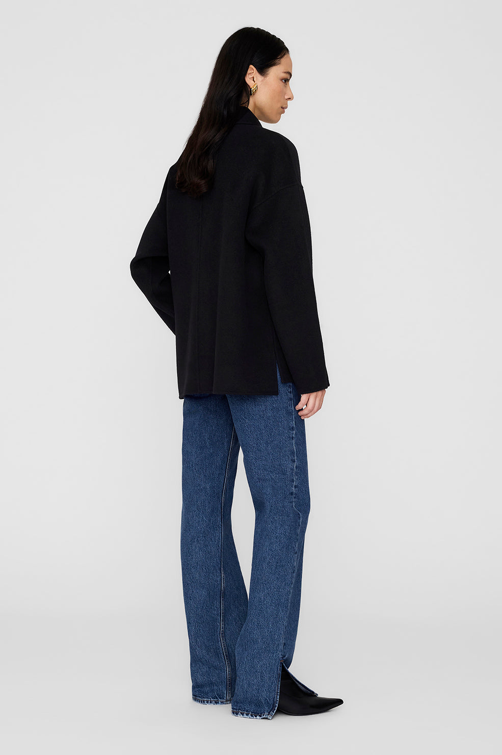 Anine Bing | Luca Jacket - Black Cashmere Blend
