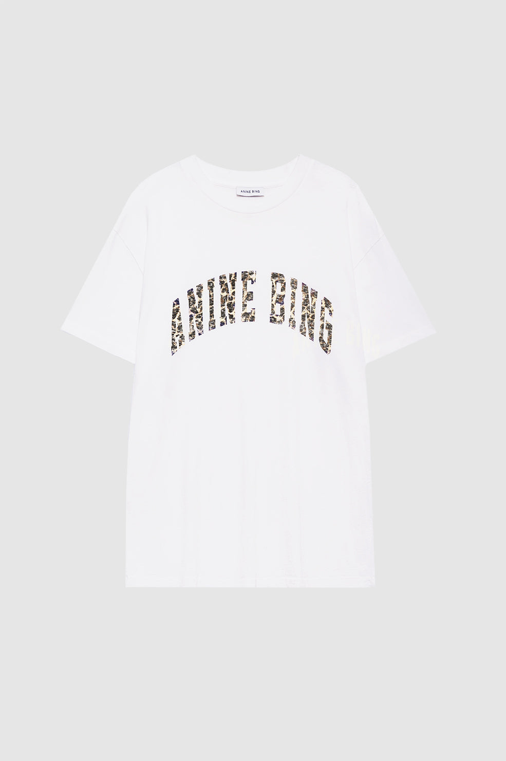 Anine Bing | Walker Tee AB Leopard - Ivory