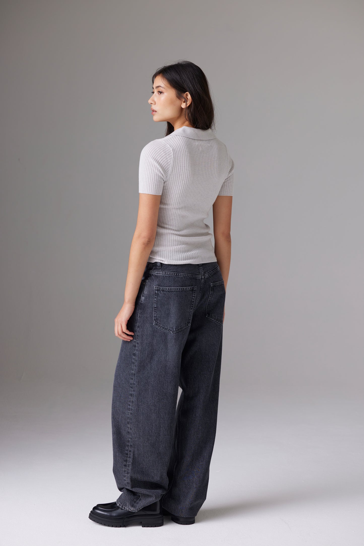CRUSH | Locca Rib Polo - Pebble