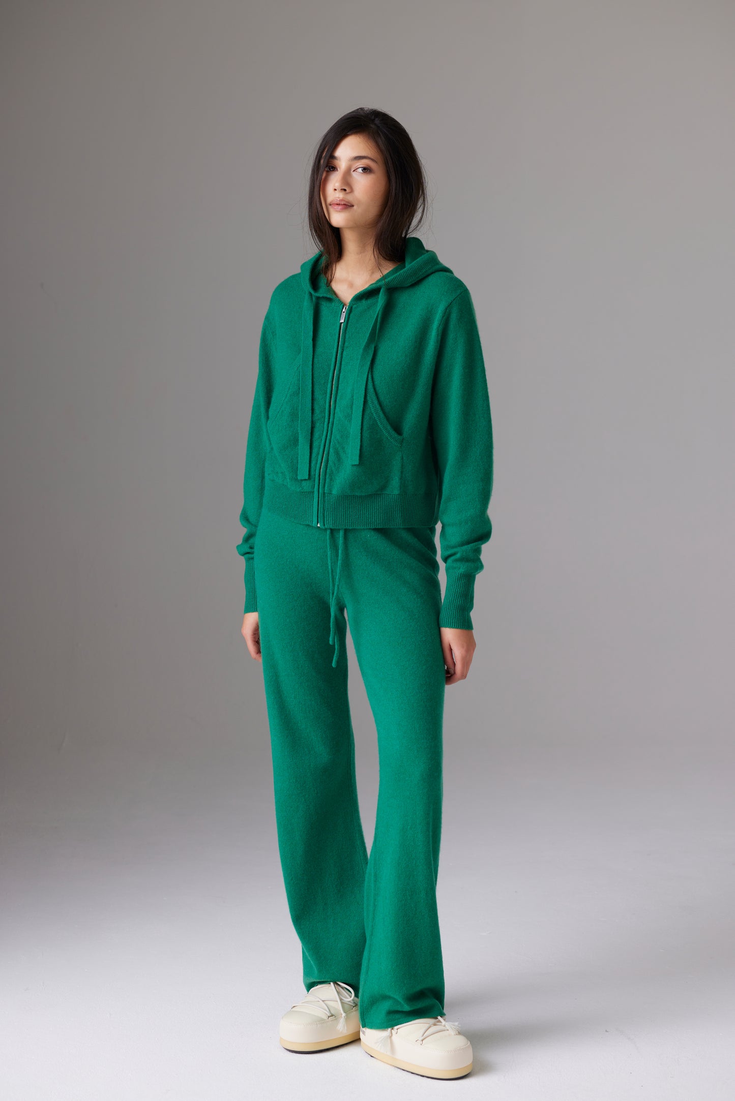CRUSH | Rio Cropped Hoodie - Pea