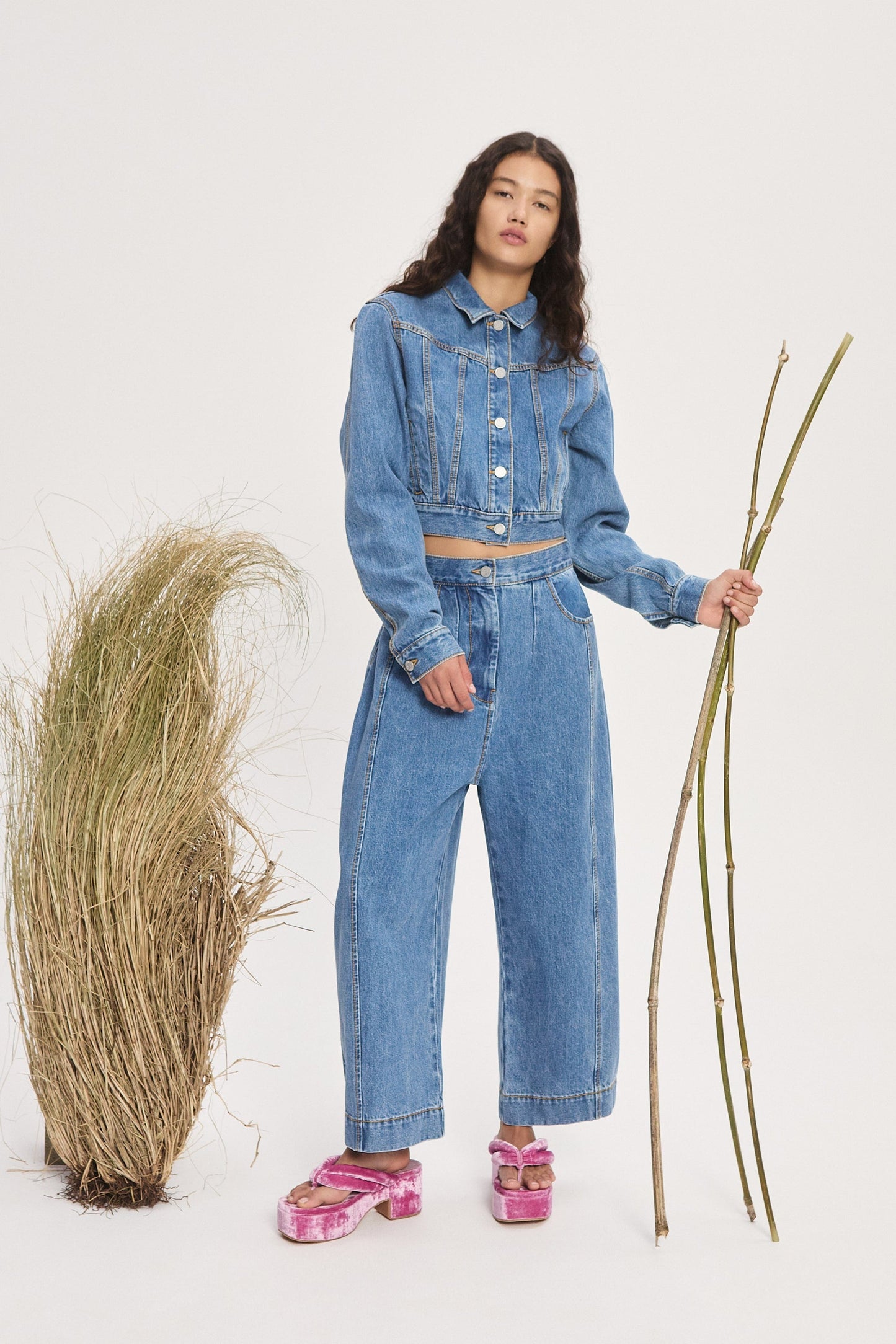 Alemais | Stephi Cocoon Leg Denim Jean