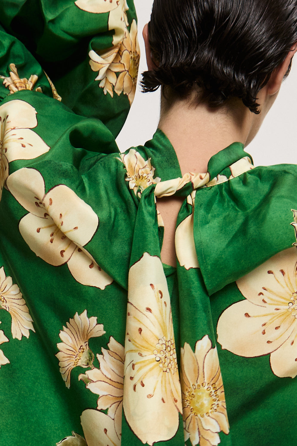 Alemais | Sage Silk Blouse