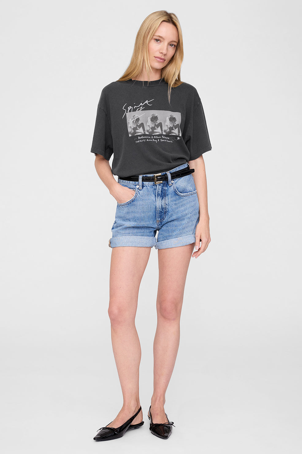Anine Bing | Ashton Tee Concert - Washed Black
