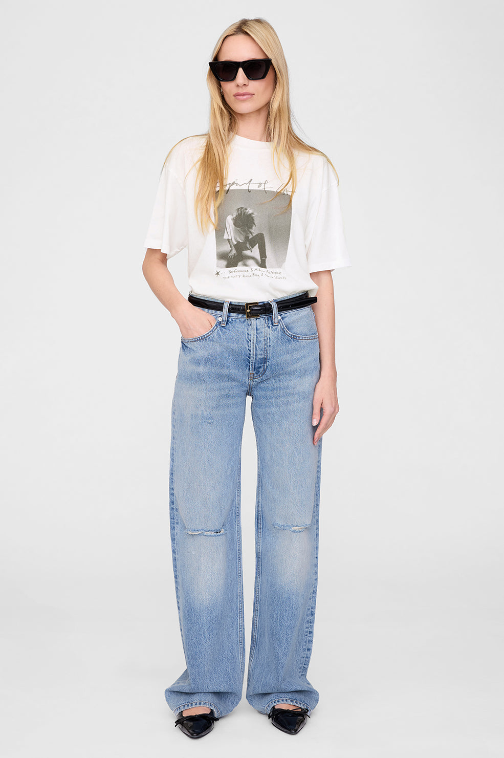 Anine Bing | Ashton Tee Spirit - Ivory
