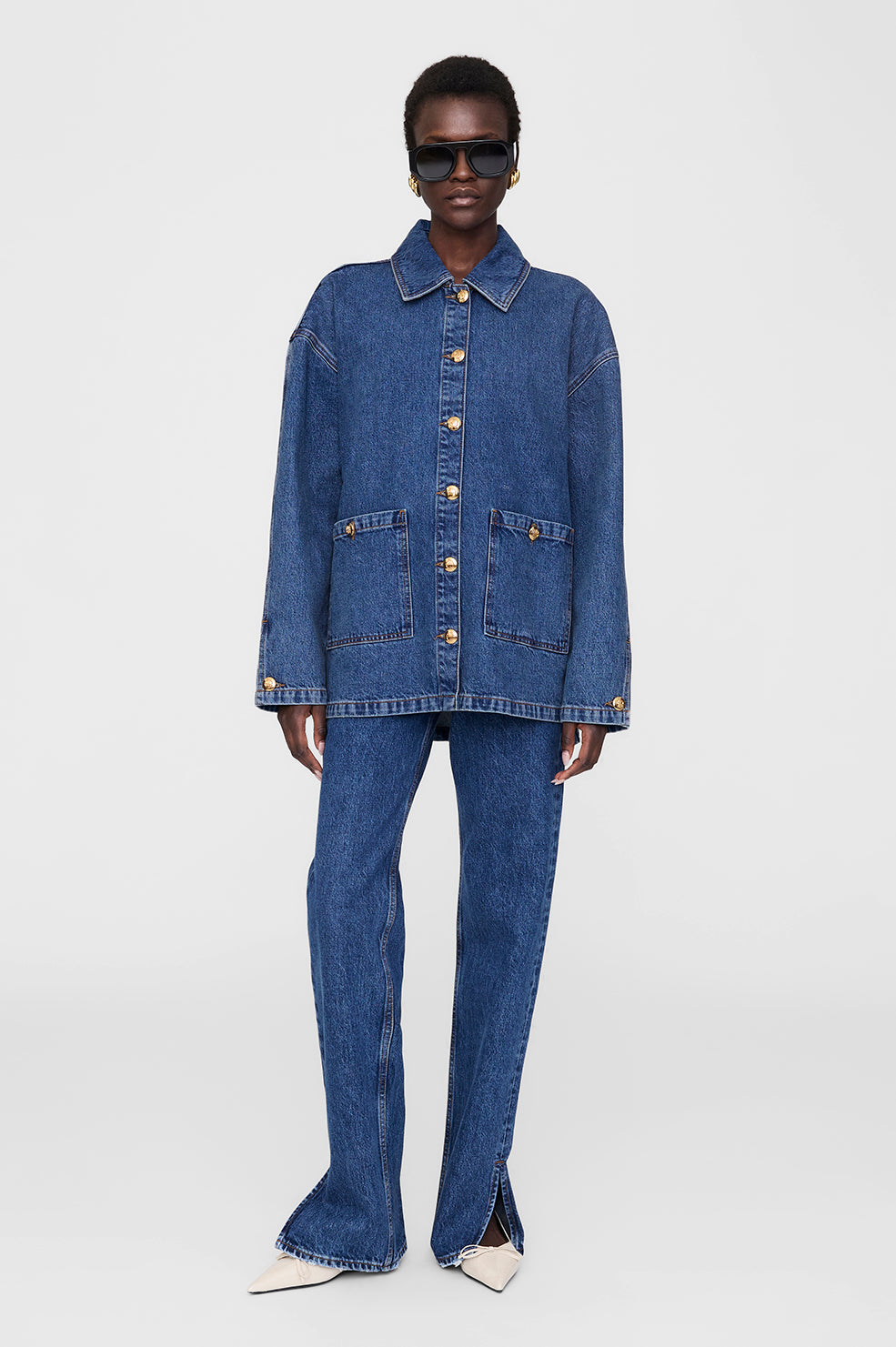 Anine Bing | Luca Jacket - Clean Indigo Denim
