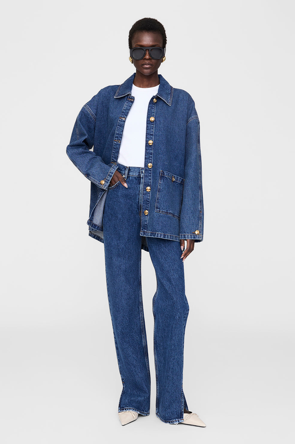 Anine Bing | Luca Jacket - Clean Indigo Denim