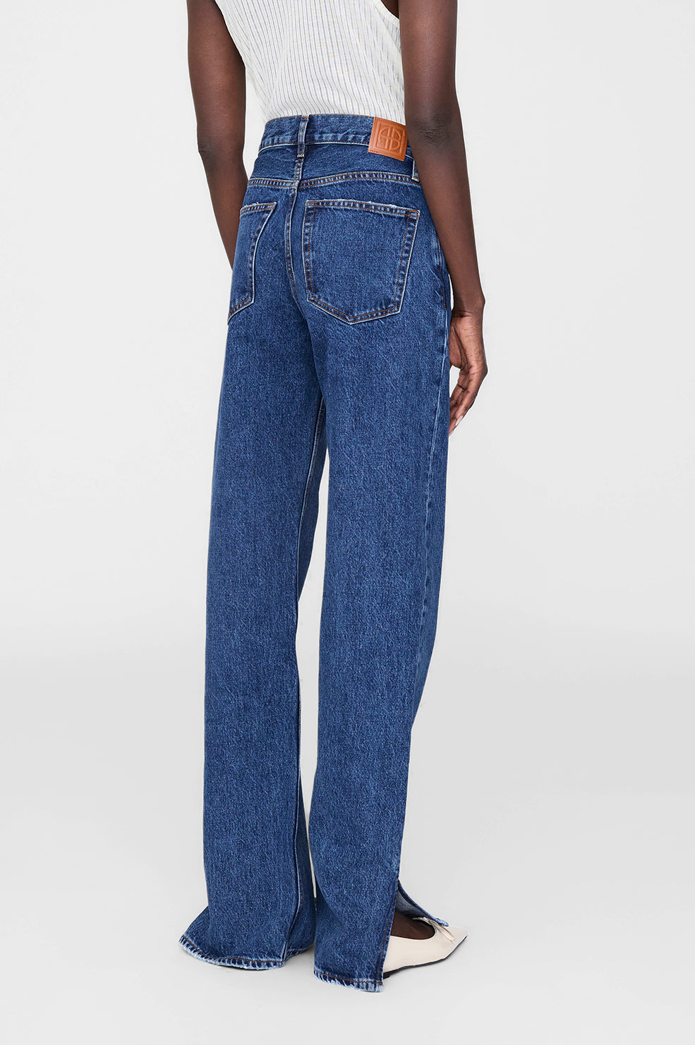 Anine Bing | Roy Jean 34" - Clean Indigo Denim