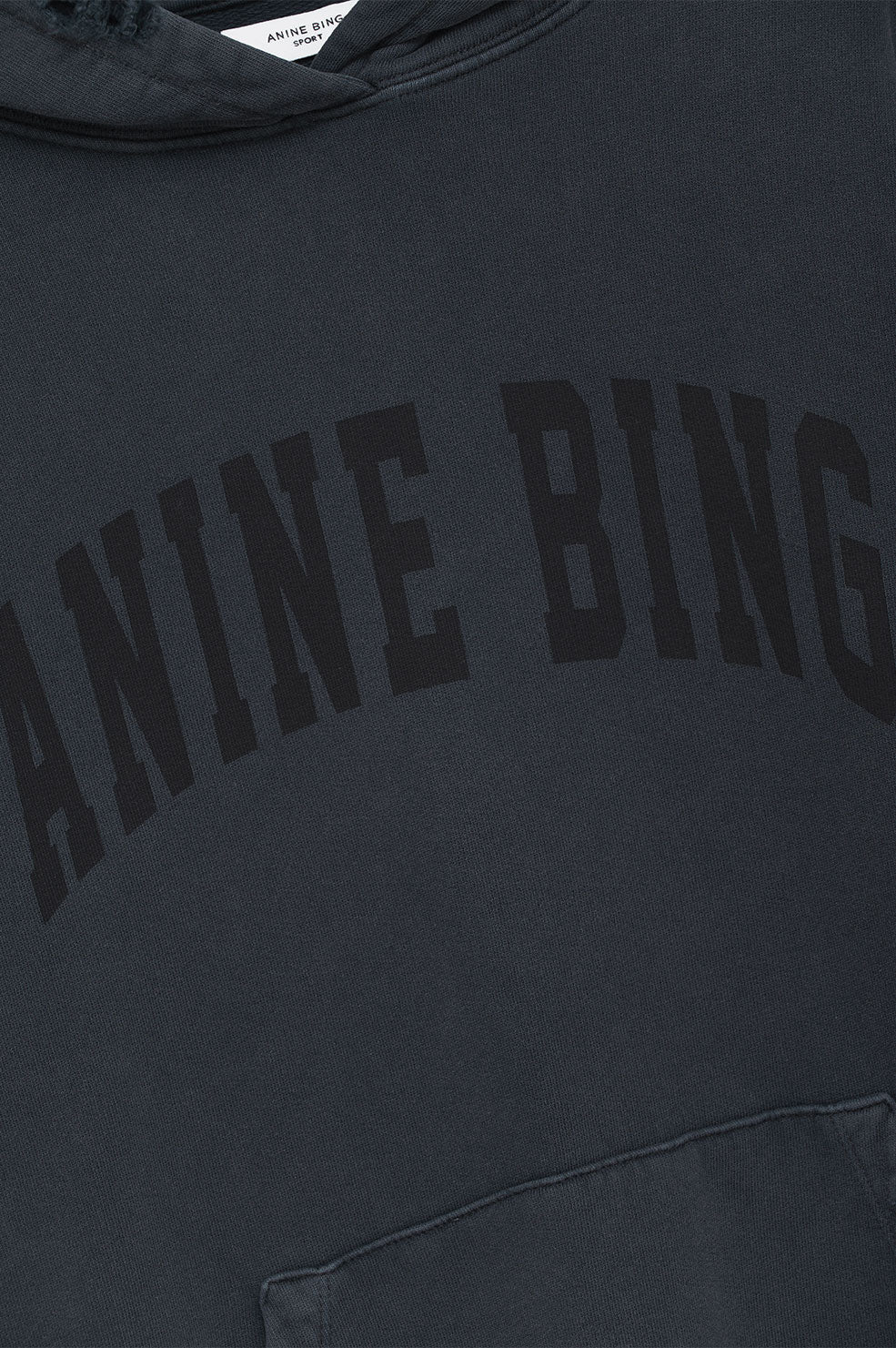 Anine Bing | Harvey Sweatshirt - Dark Washed Black