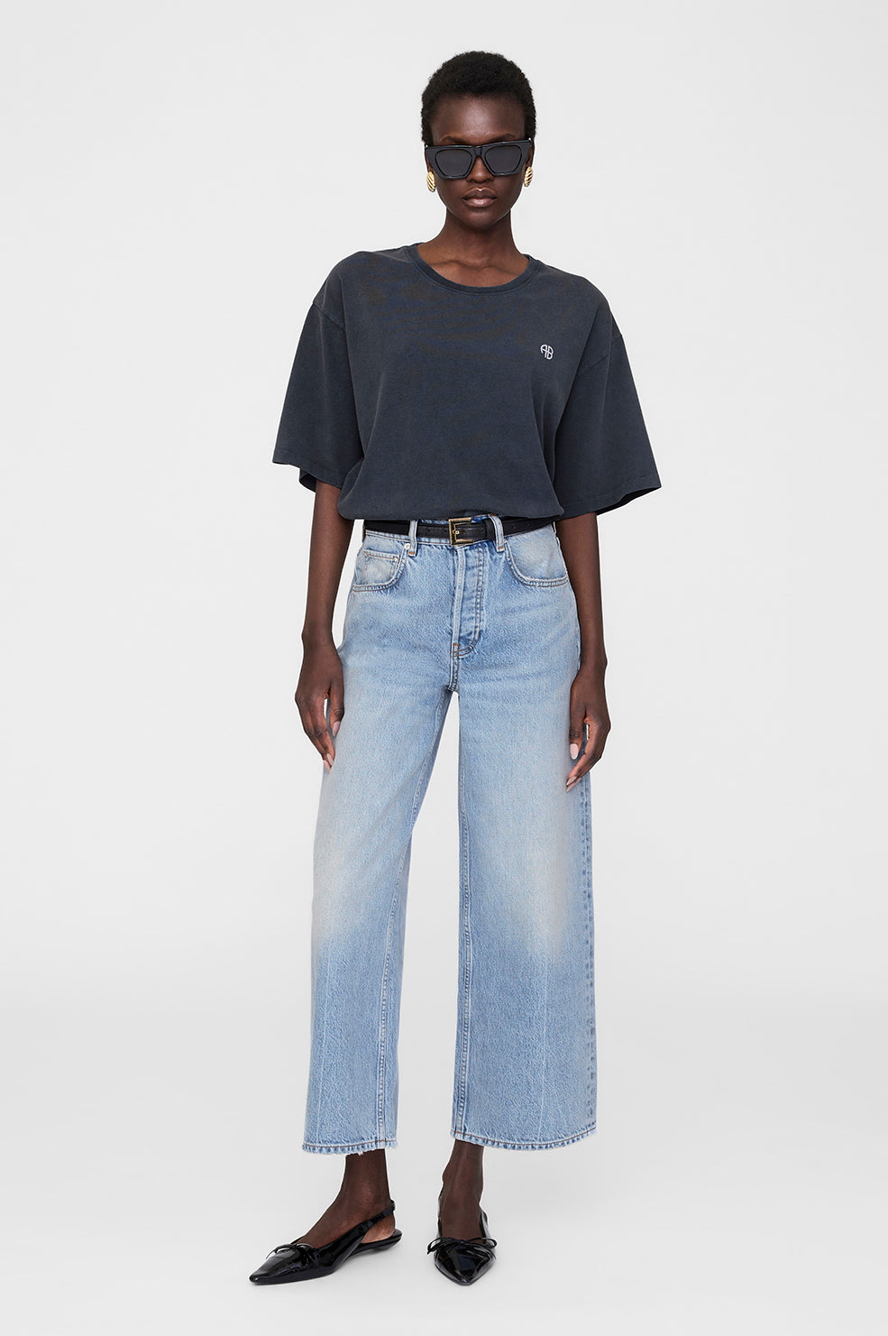 Anine Bing | Rudy Tee Empowerment - Washed Black