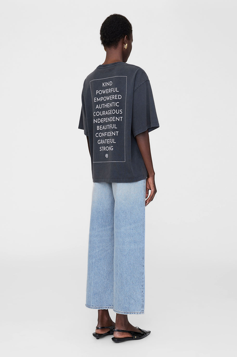 Anine Bing | Rudy Tee Empowerment - Washed Black
