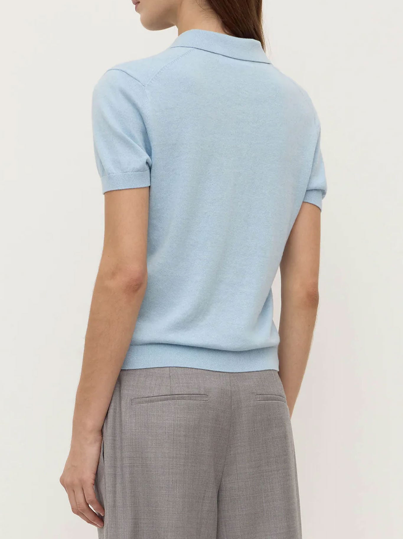 Assembly Label | Sloane Cotton Cashmere Polo - Salt