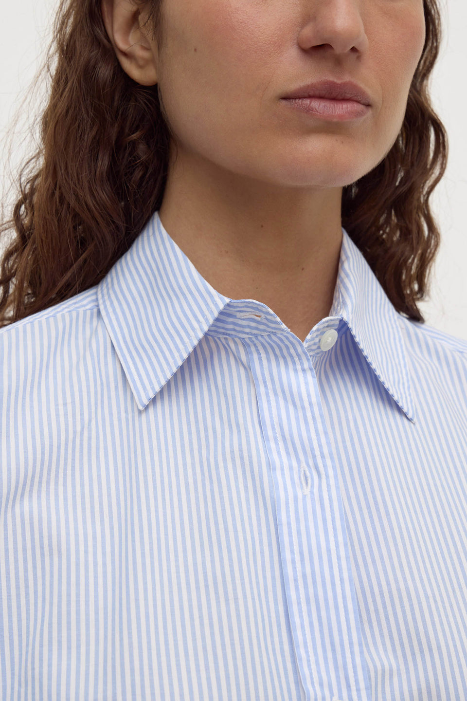 Assembly Label | Avoca Stripe Long Sleeve Shirt - Blue / White