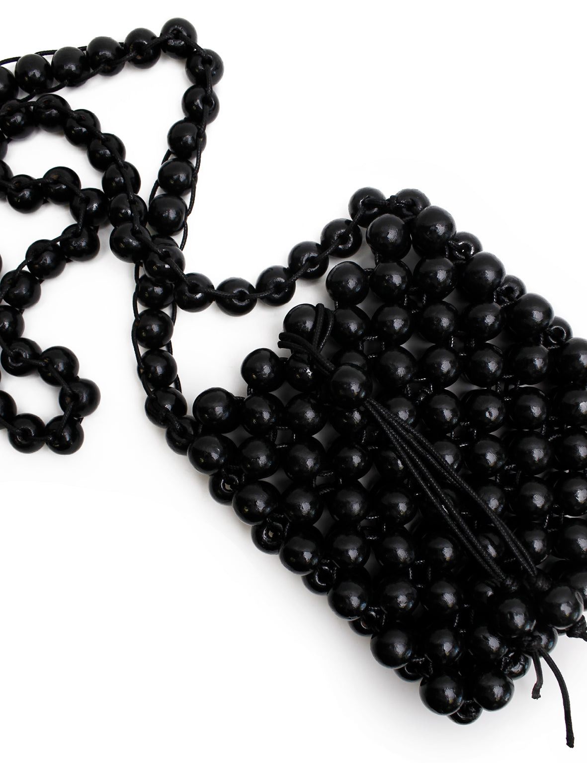 La Tribe | Beaded Crossbody Bag - Black
