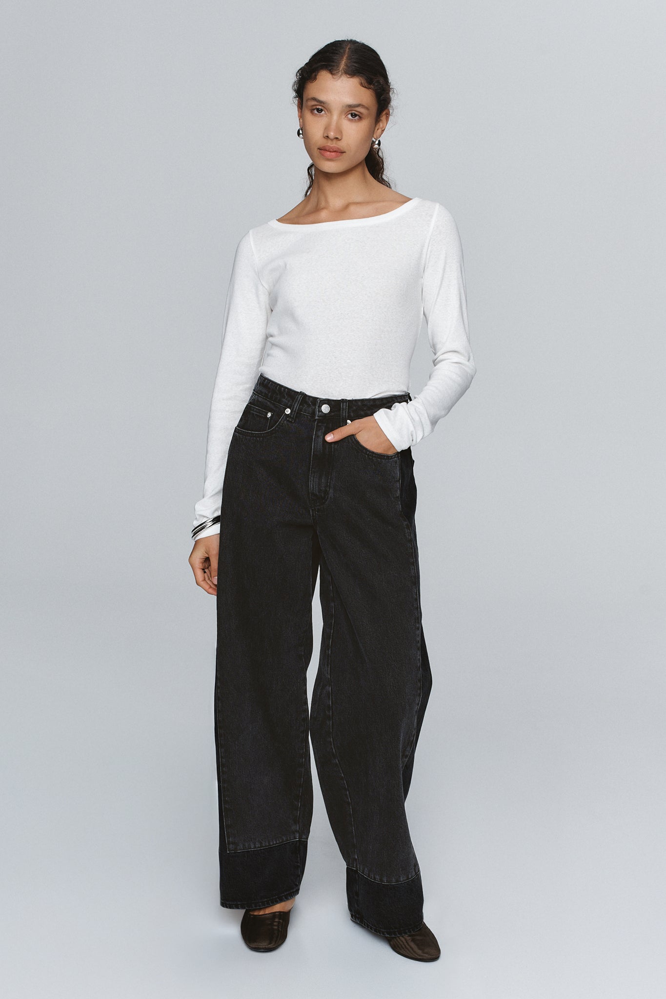 Marle | Border Jean - Black/Washed Black