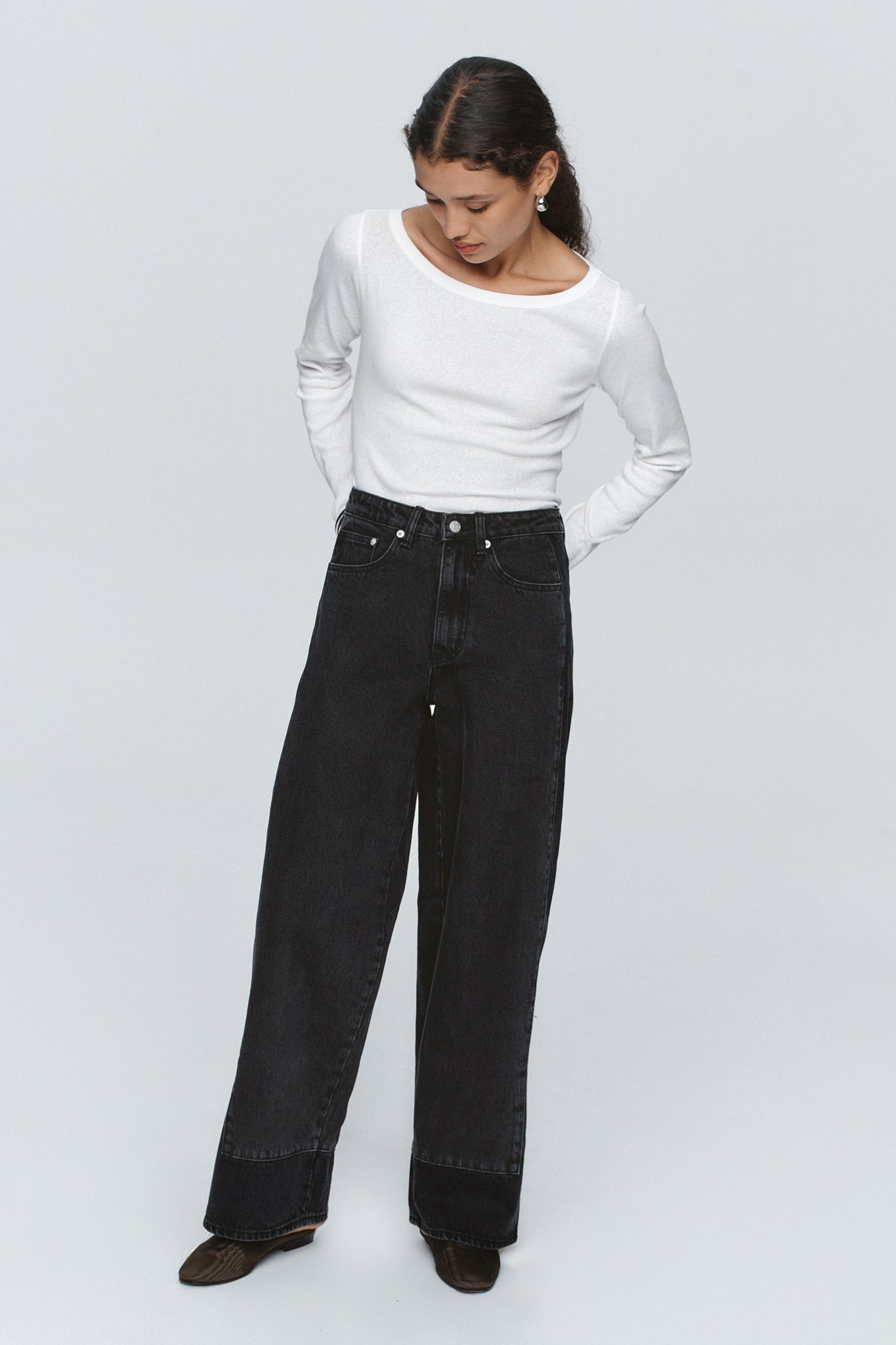 Marle | Border Jean - Black/Washed Black