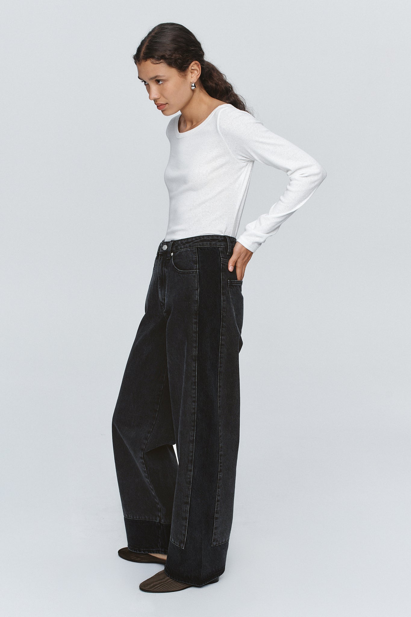 Marle | Border Jean - Black/Washed Black