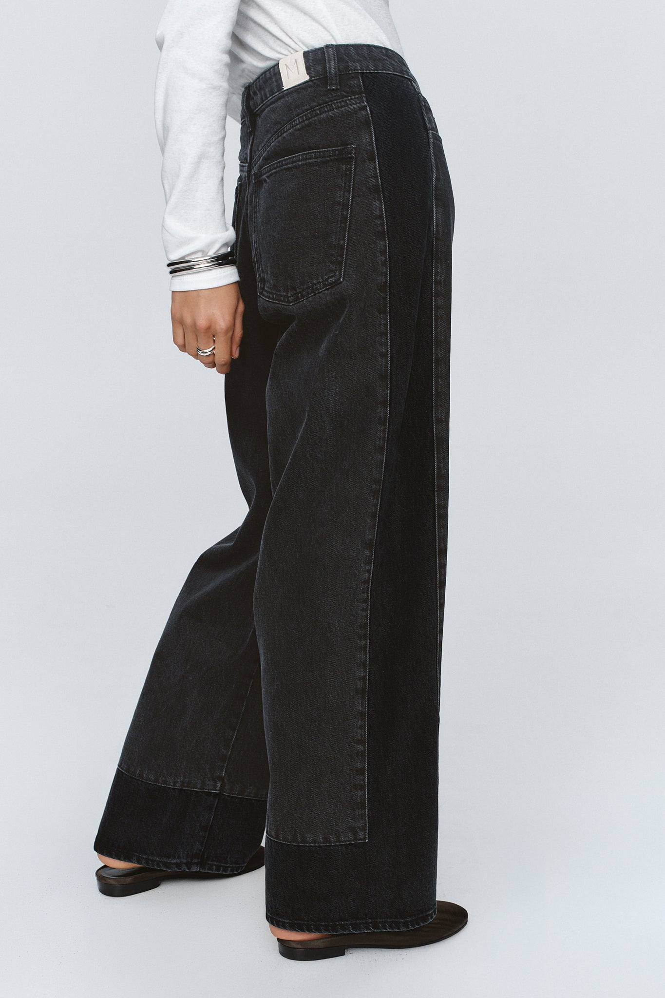 Marle | Border Jean - Black/Washed Black