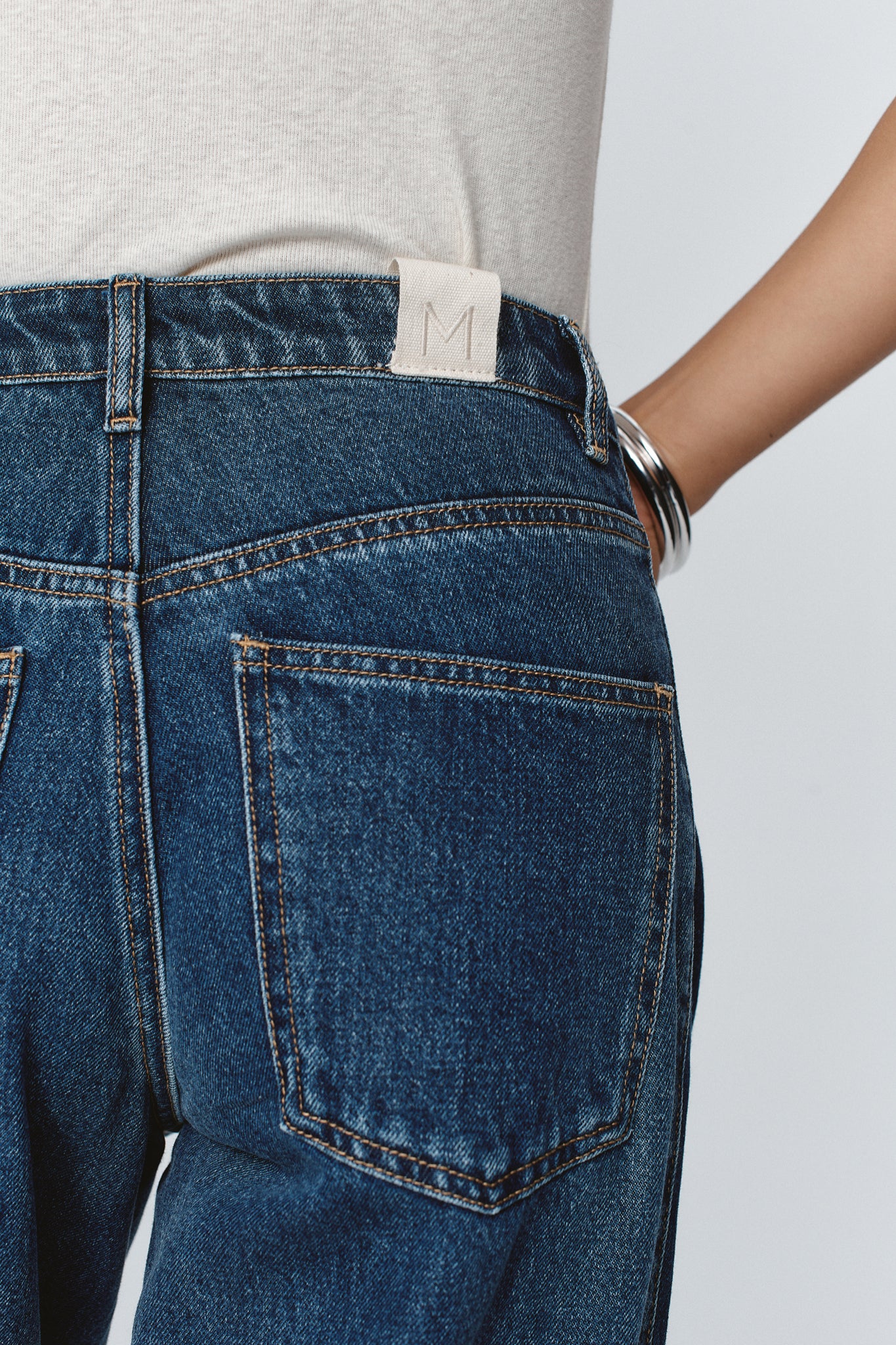 Marle | Border Jean - Indigo/Washed Indigo
