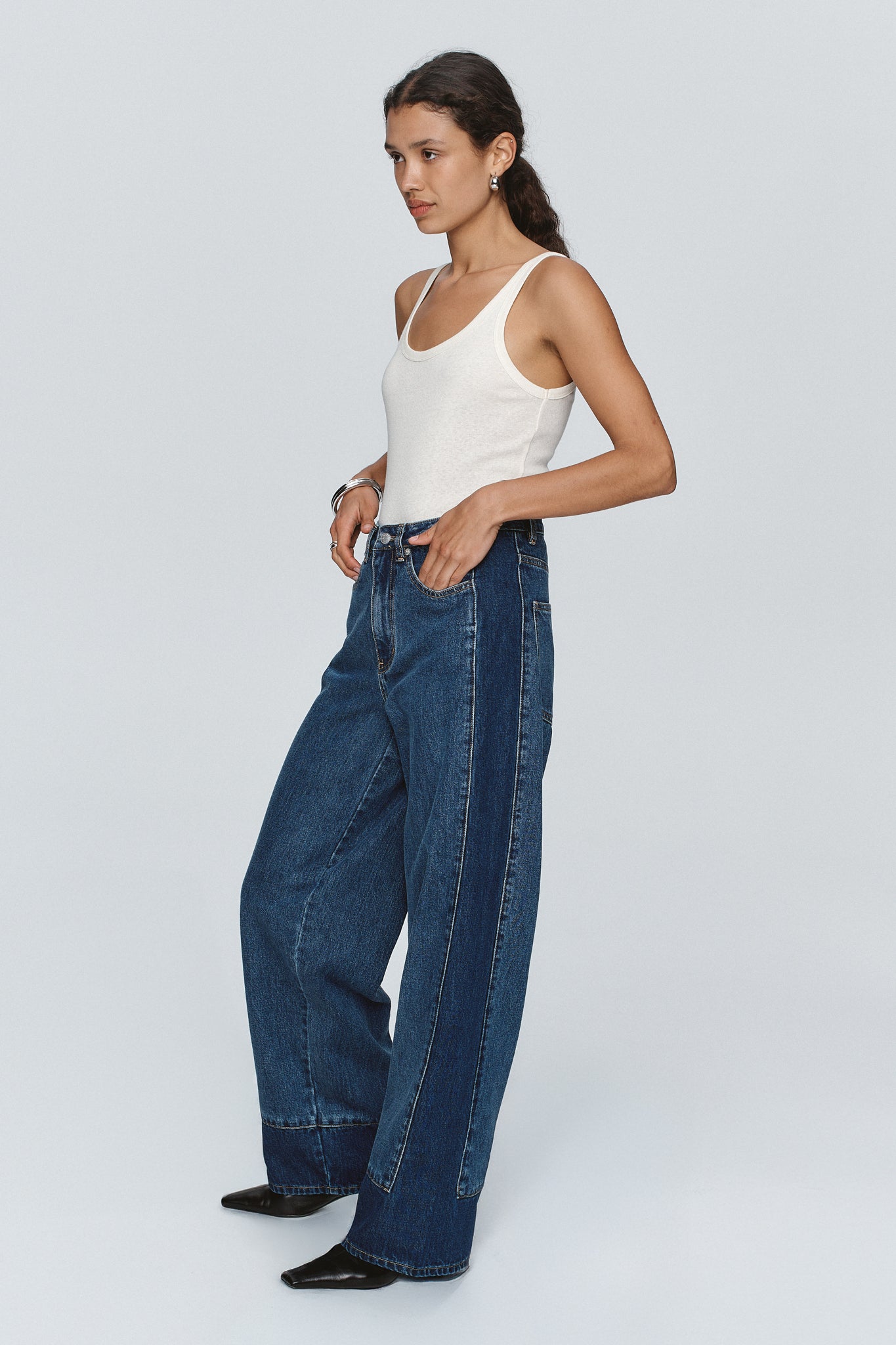 Marle | Border Jean - Indigo/Washed Indigo