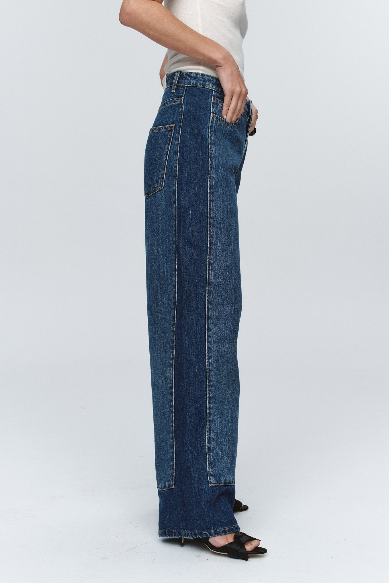 Marle | Border Jean - Washed Indigo