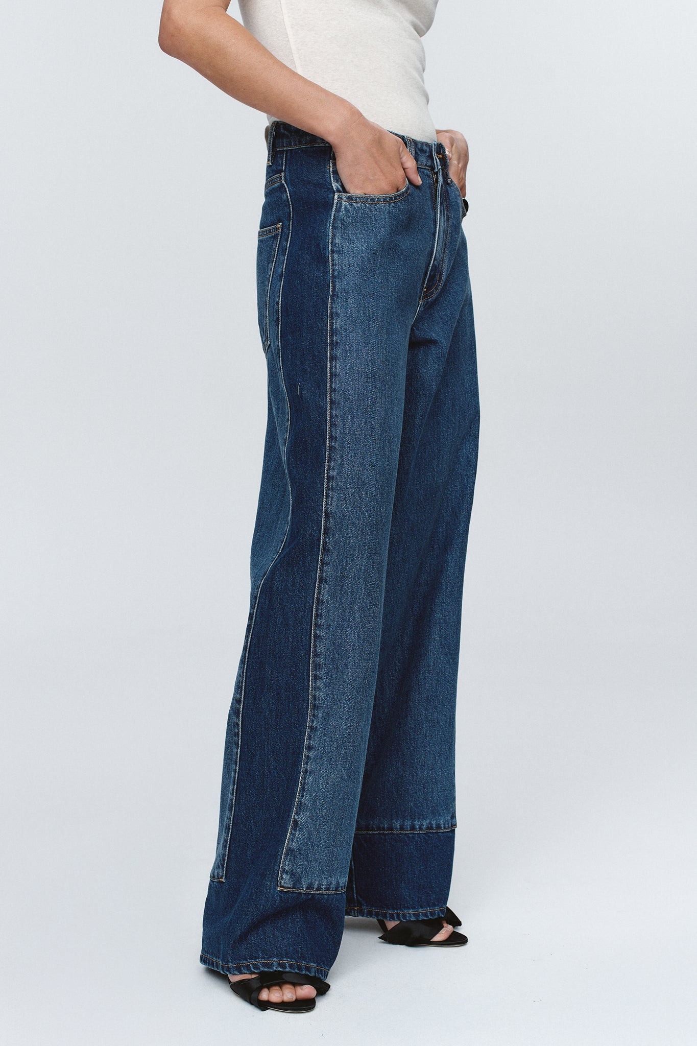 Marle | Border Jean - Washed Indigo