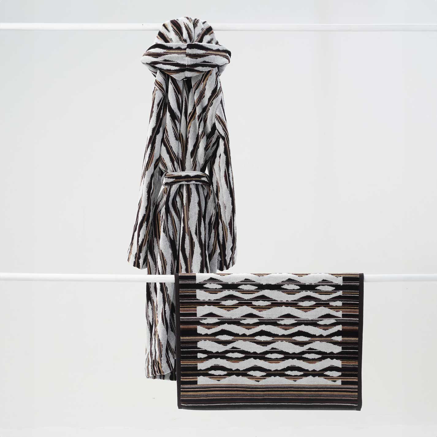 Innate | Hooded Bathrobe - Ripple Dark