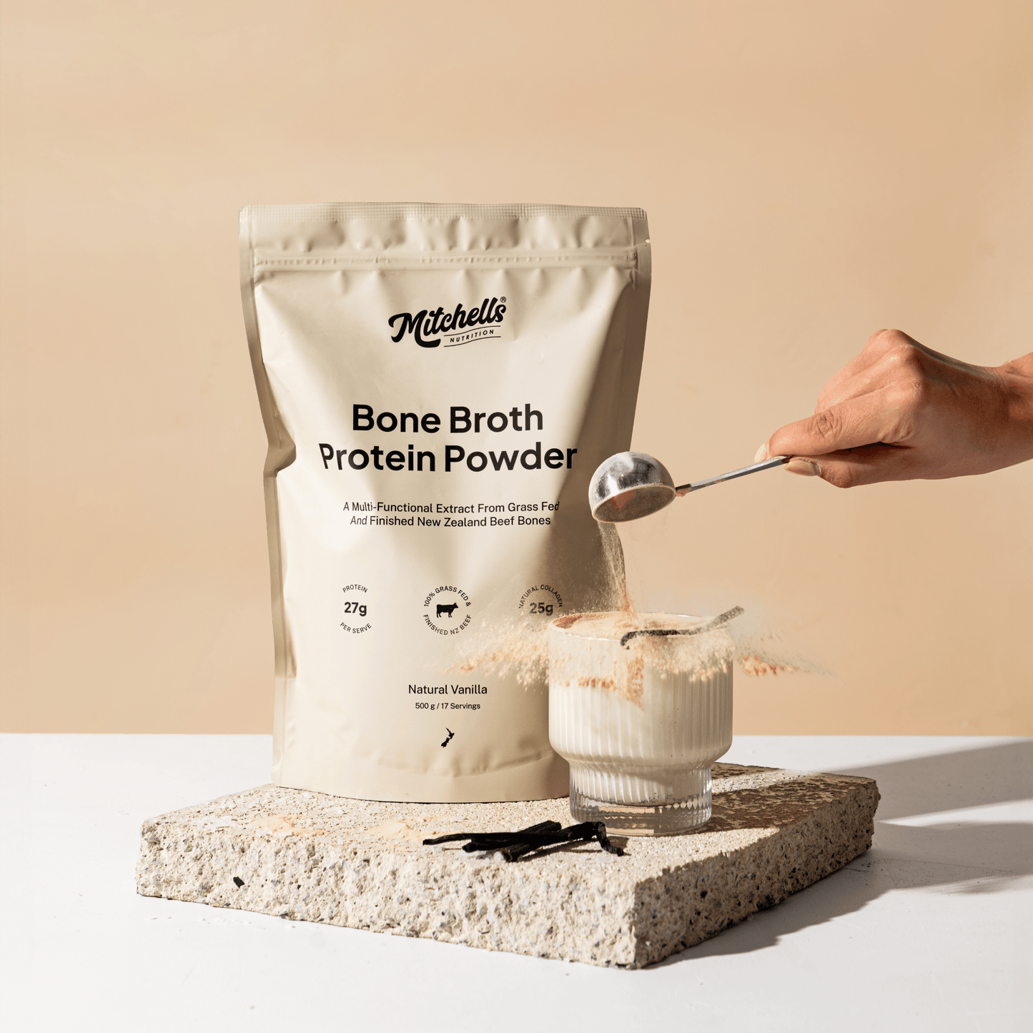 Mitchell's Nutrition | Bone Broth Protein Powder - Vanilla