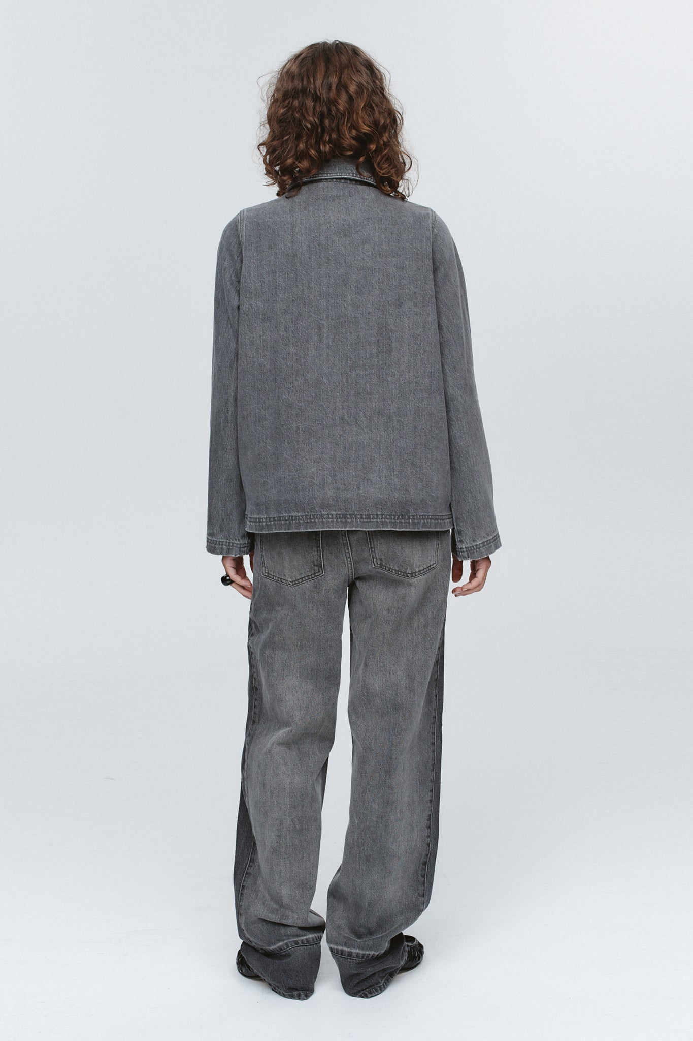 Marle | Cropped Pea Jacket - Stone