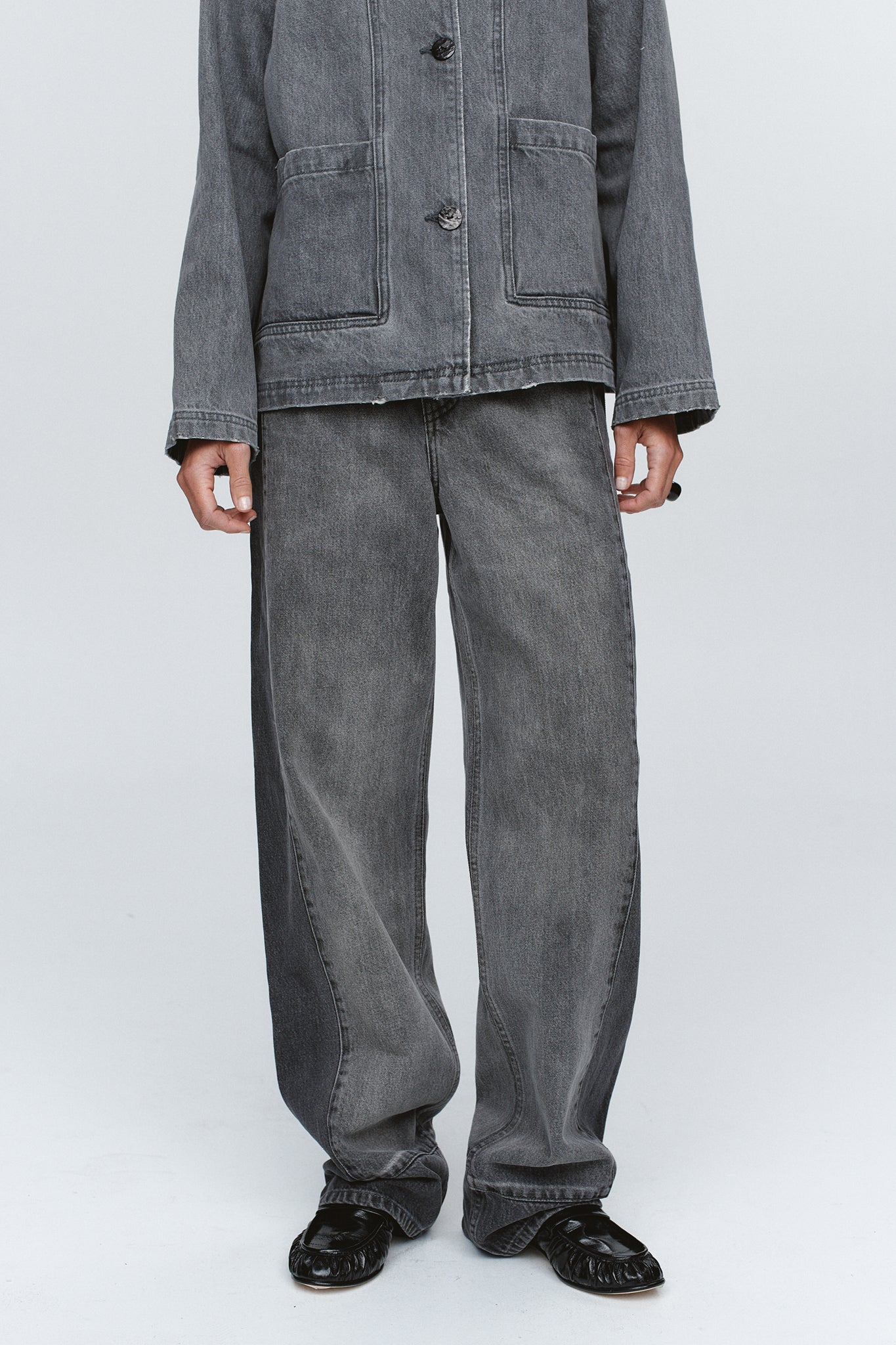 Marle | Cropped Pea Jacket - Stone