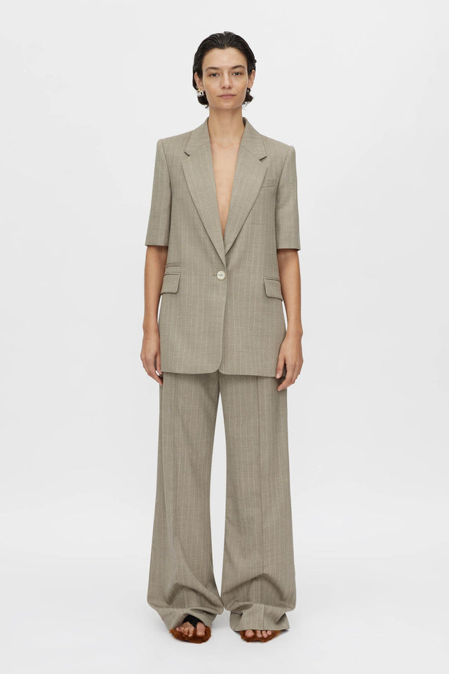 Camilla and Marc | Arnelle Pant - Natural Pinstripe