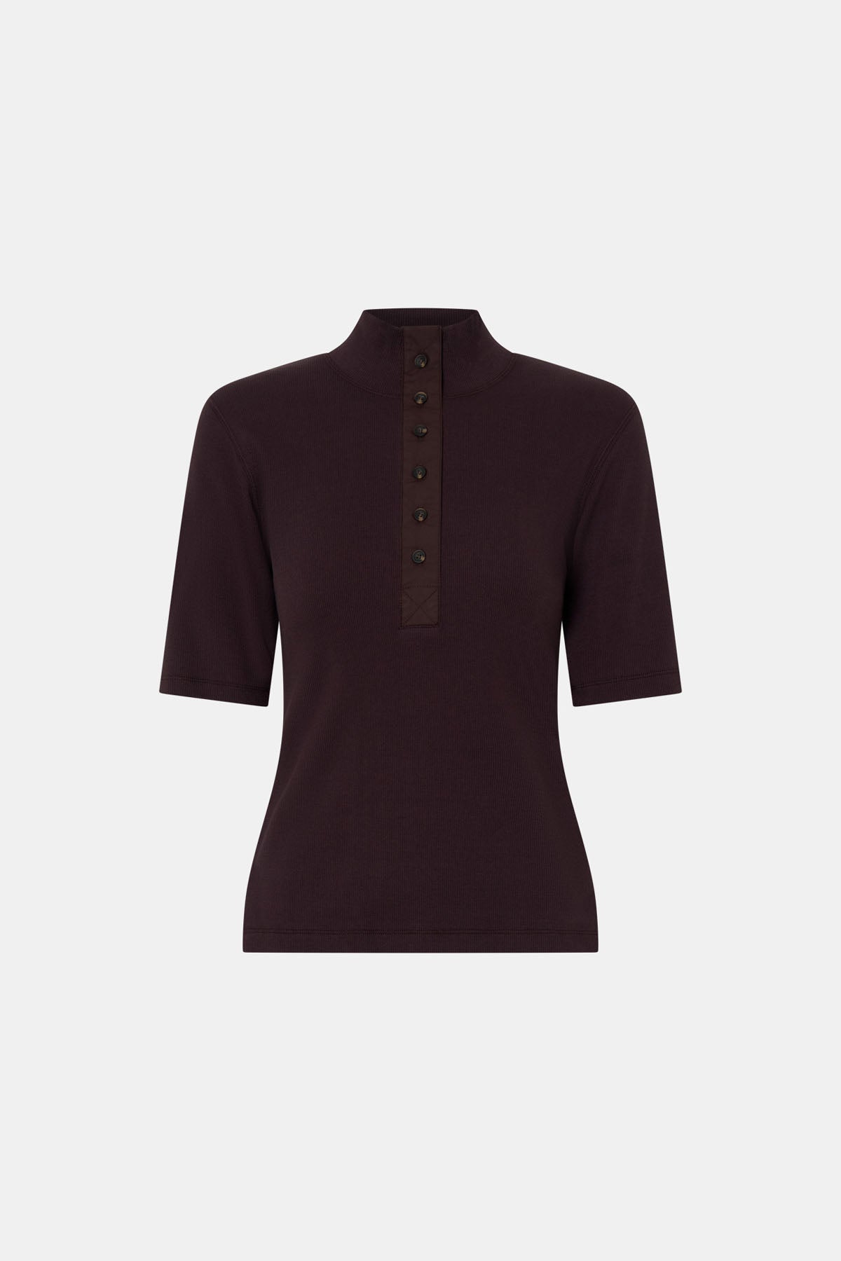 Camilla & Marc | Aubrey Elbow Sleeve Rib Top - Hickory