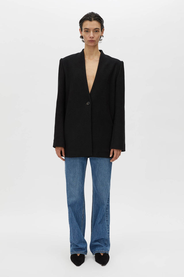 Camilla and Marc | Conic Loopback Blazer - Black