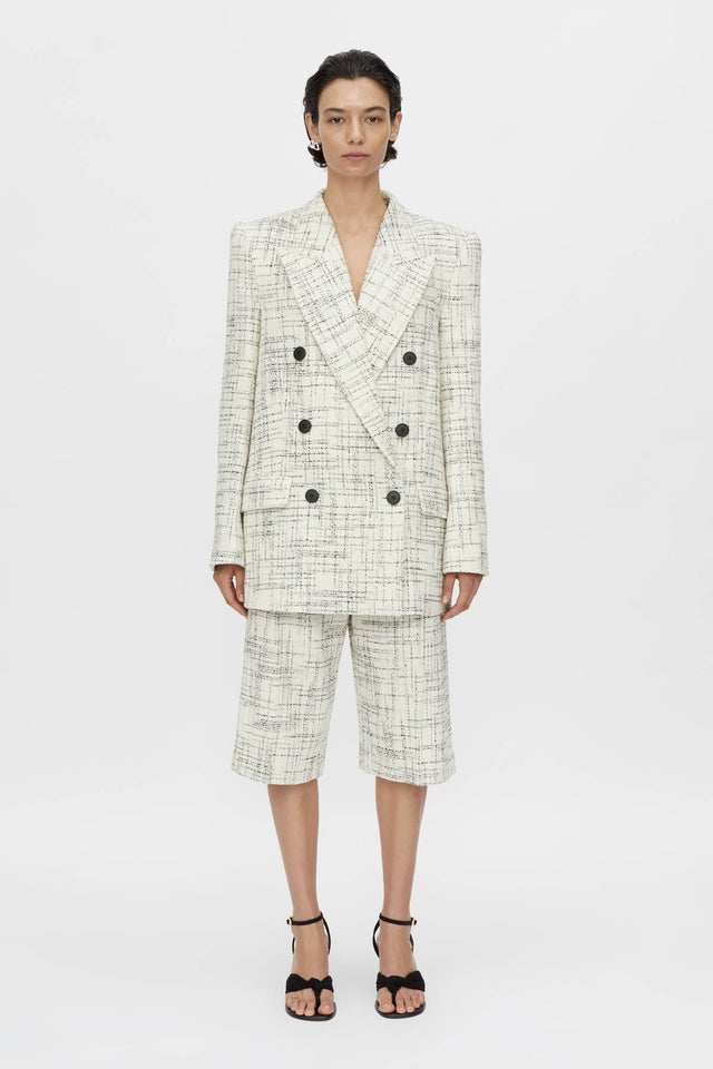Camilla and Marc | Corvina Short - Cream Cross Hatch