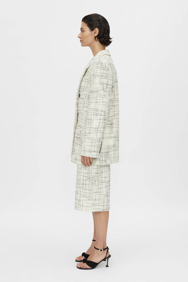 Camilla and Marc | Corvina Jacket - Cream Cross Hatch