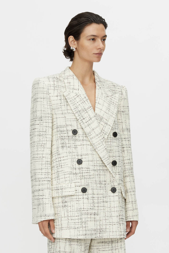 Camilla and Marc | Corvina Jacket - Cream Cross Hatch