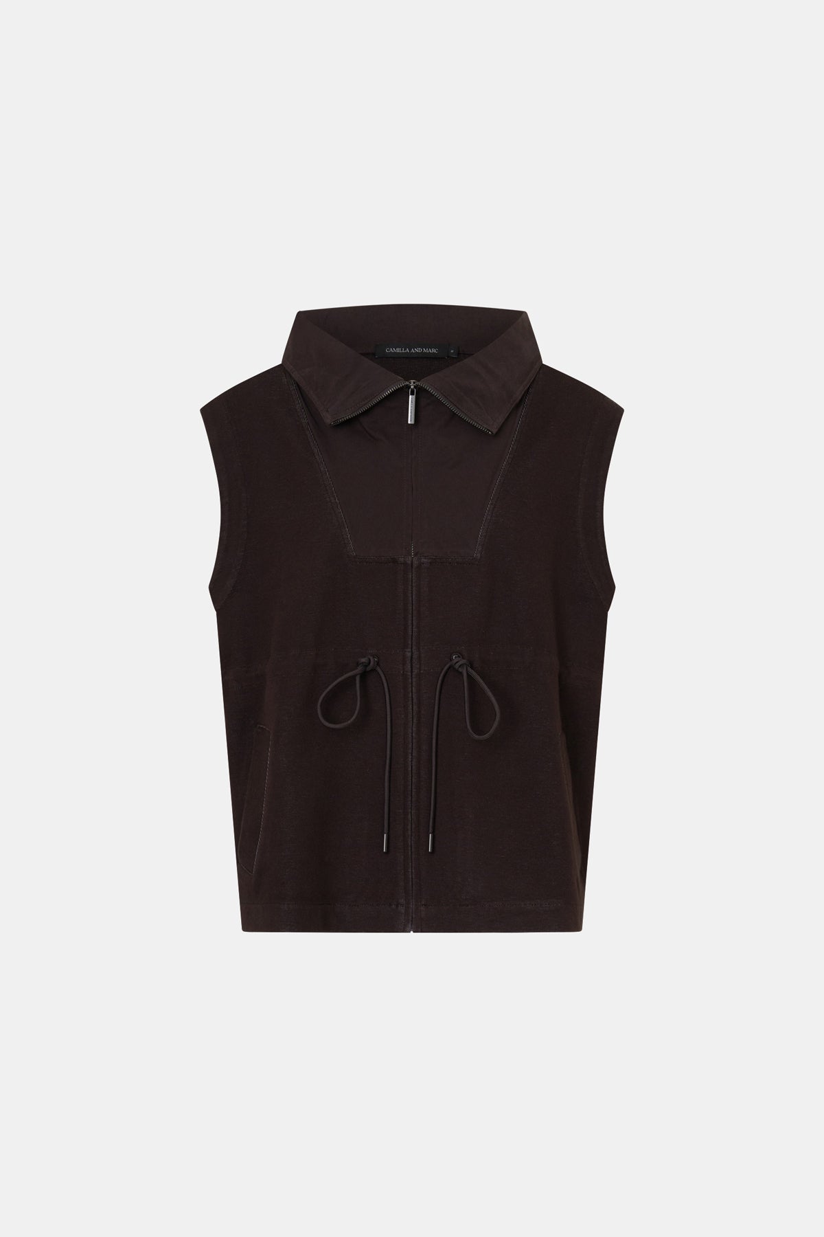 Camilla & Marc | Eira Heavy Jersey Vest - Hickory