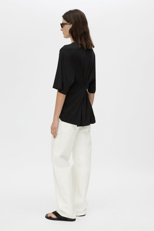 Camilla and Marc | Felton Draped Back Tee - Black