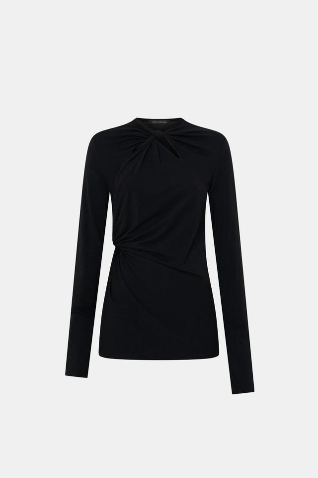 Camilla and Marc | Felton Knot Long Sleeve Tee - Black