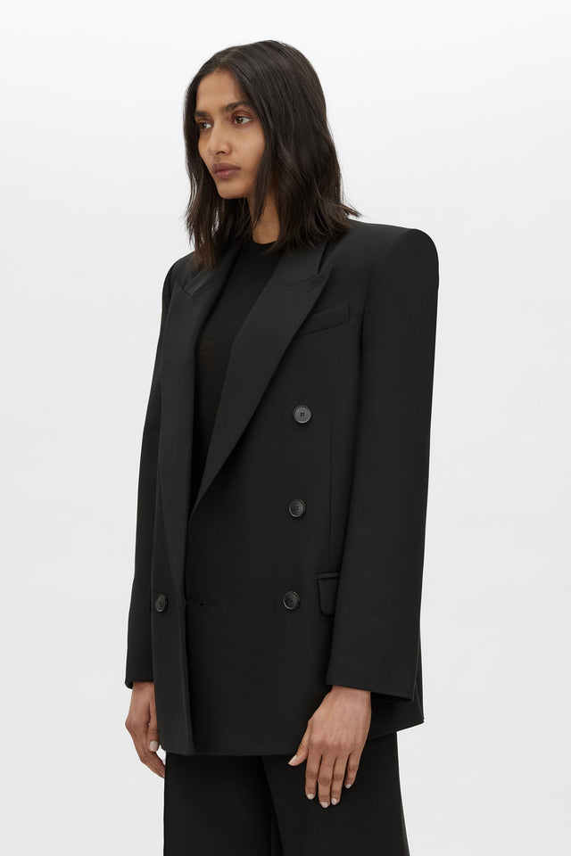 Camilla and Marc | Mackinley Double Breastd Blazer - Black