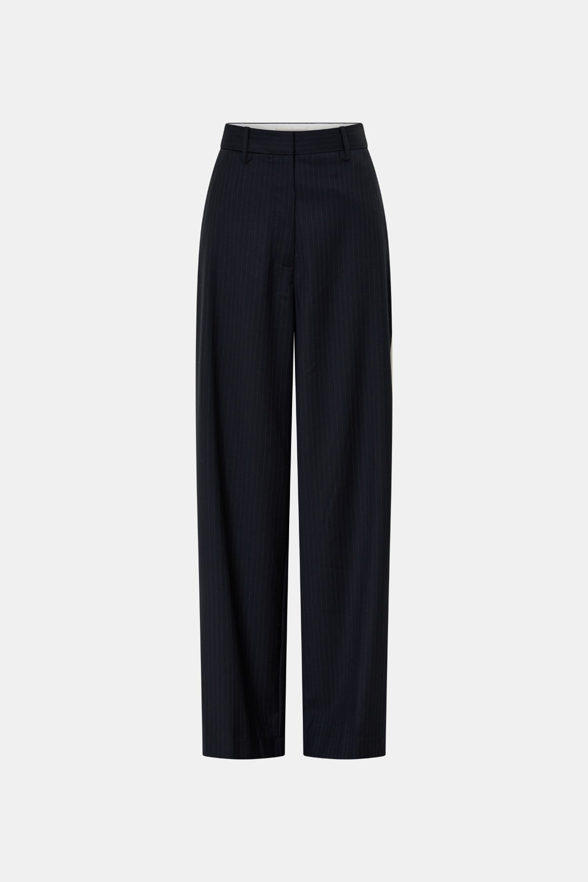 Camilla & Marc | Orban Mid Rise Wide Leg Pant - Navy Pinstripe
