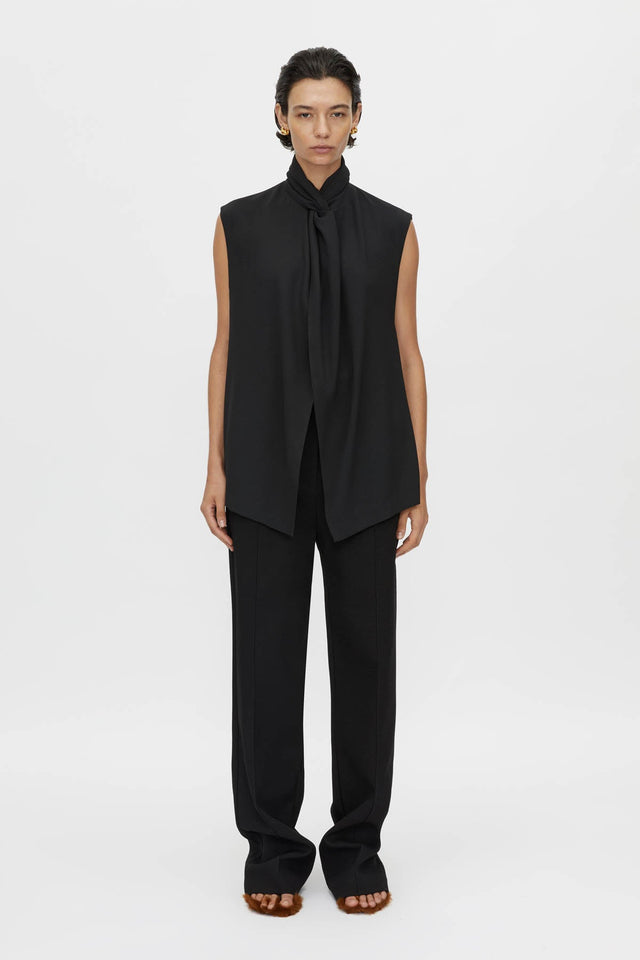 Camilla and Marc | Oriole Twist Neck Top - Black