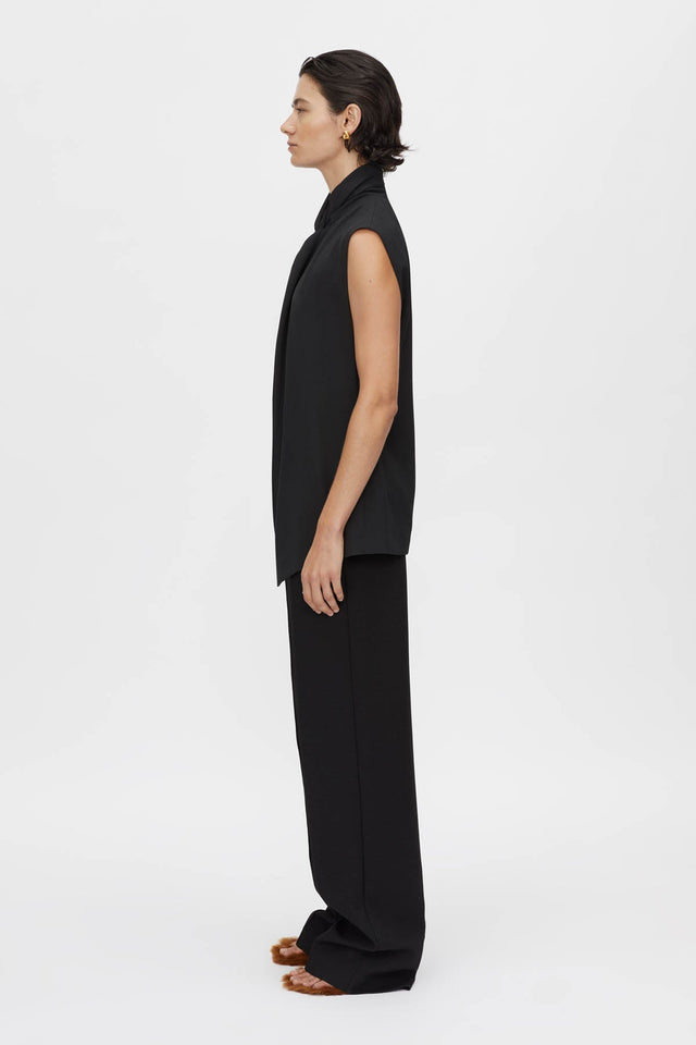Camilla and Marc | Oriole Twist Neck Top - Black