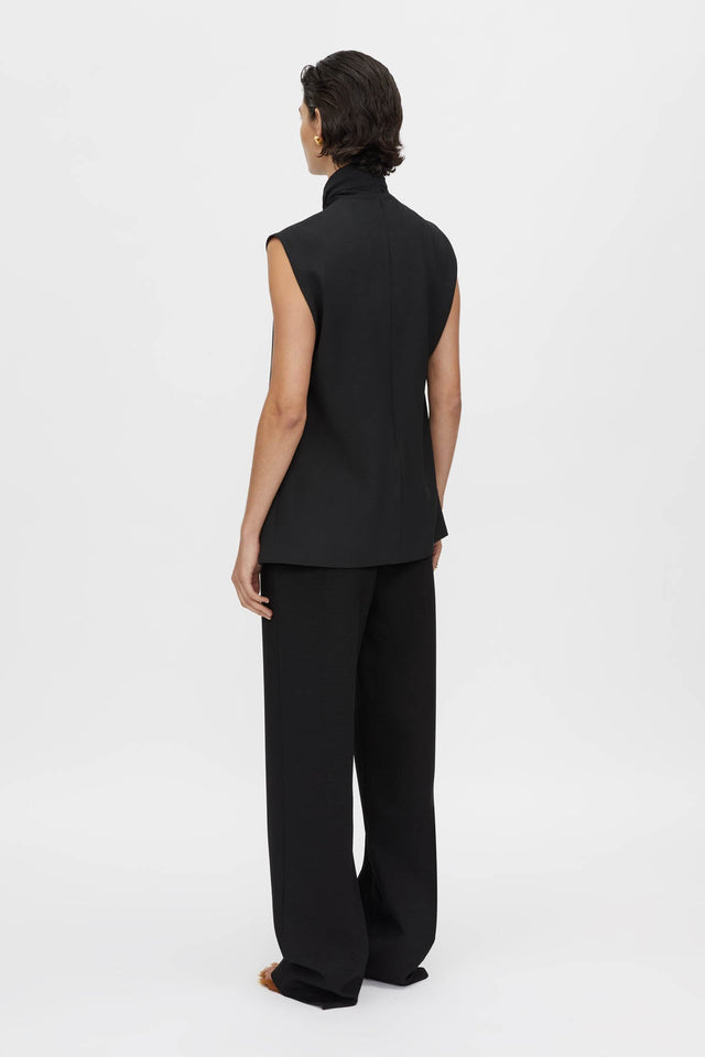 Camilla and Marc | Oriole Twist Neck Top - Black