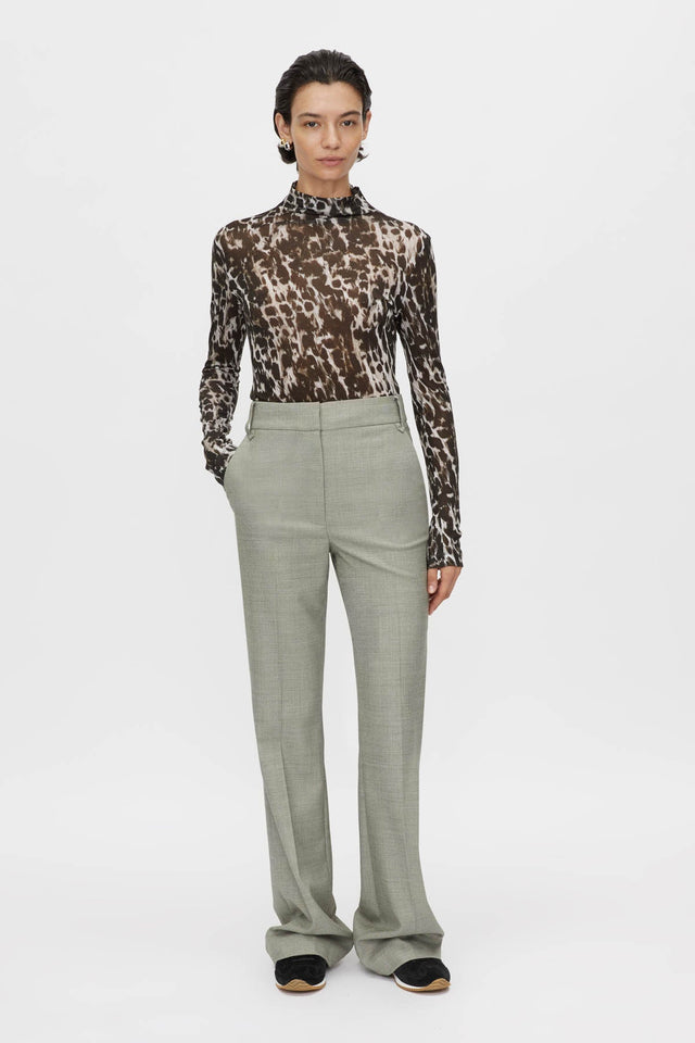 Camilla and Marc | Plumage Long Sleeve Top - Choc Plumage