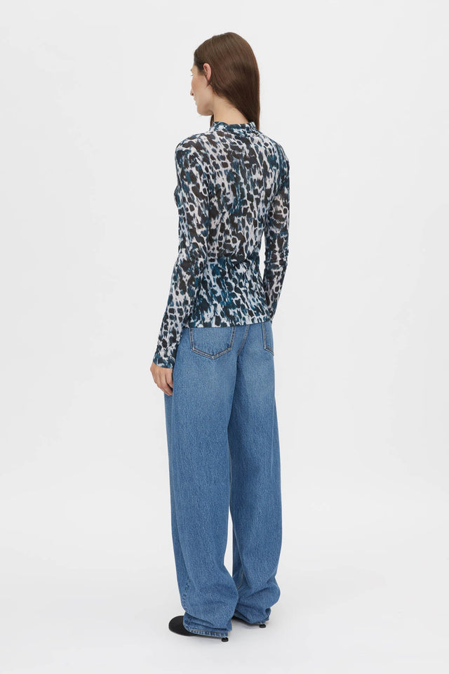 Camilla and Marc | Plumage Long Sleeve Top - Steel Plumage