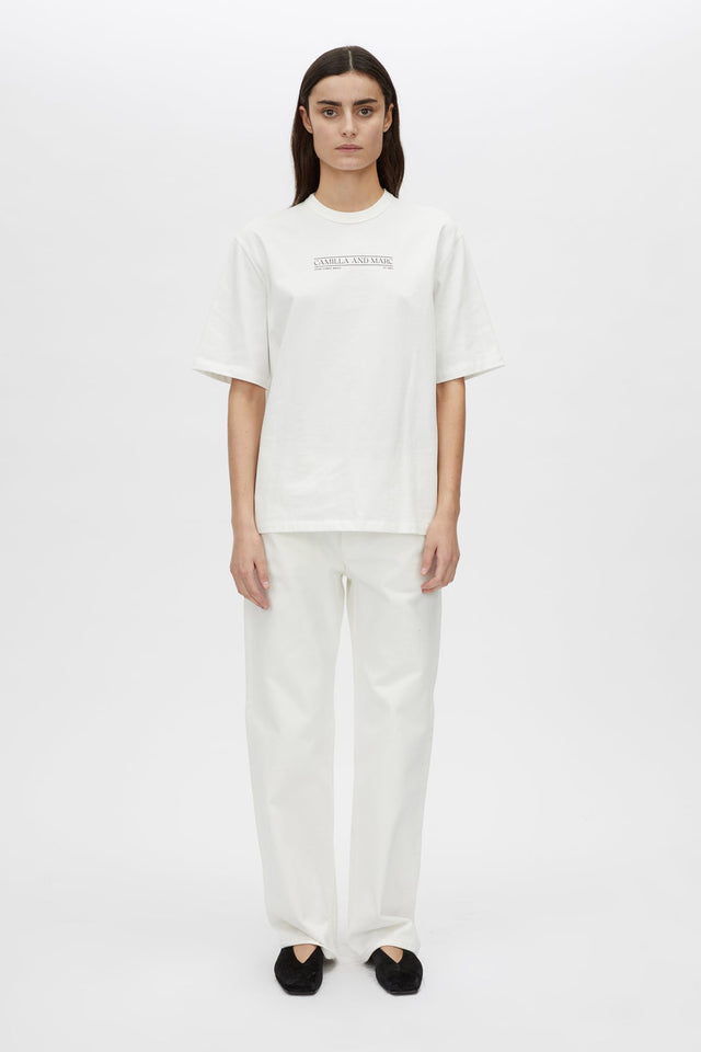 Camilla and Marc | Rigel Logo Tee - Soft White