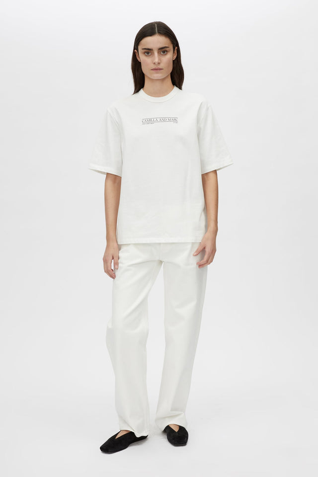 Camilla and Marc | Rigel Logo Tee - Soft White