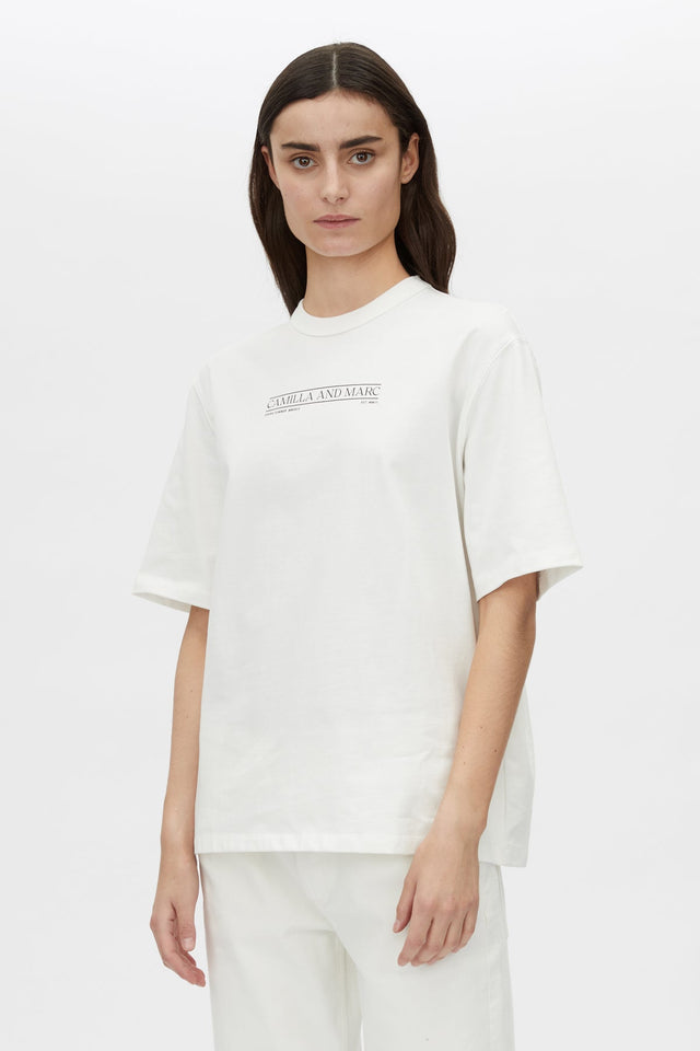 Camilla and Marc | Rigel Logo Tee - Soft White